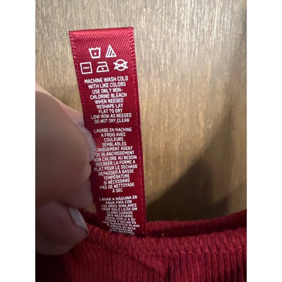 Skims Red Soft Lounge Long Maxi Slip Dress L - Picture 9 of 10